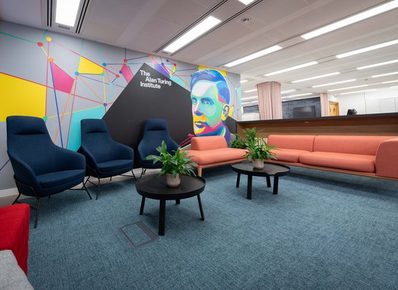 Art mural coloré à l'Institut Alan Turing